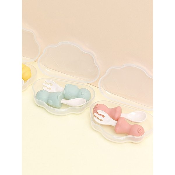 실리콘 스푼 포크 케이스세트