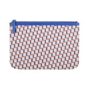 [신세계아울렛]피에르하디 공용 큐브 블루 오렌지 클러치백 POUCH L MULTI BLUE