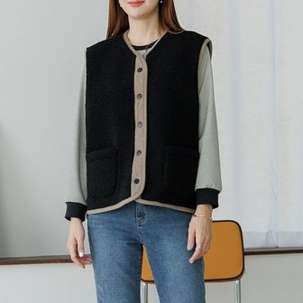 데드라 VED6003_YC 양털뽀글이조끼 (100size)