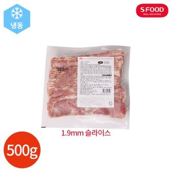 텐바이텐 에스푸드 전지 1.9mm 슬라이스 베이컨 500g