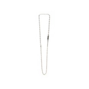 SEWN SWEN SILVER HALF CHAIN NECKLACE