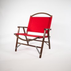 [KERMIT CHAIR - Classic Walnut] 커밋체어 월넛 캠핑 접이식 폴딩 휴대용 등받이 의자 Red