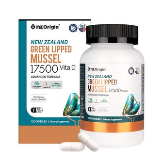  [NZ오리진] 뉴질랜드 초록잎홍합 17500 비타민D (120캡슐)