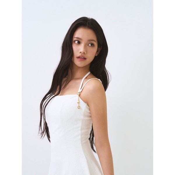 플라워 자가드 원피스 수영복 (골드참 포함)