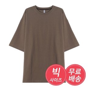 남자 빅사이즈 반팔티 실켓 바이오 티셔츠 AC-TSH-Q011-브라운