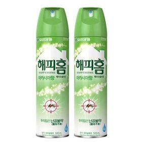 해피홈 아카시아향 에어로졸 모기약 500ml 2개