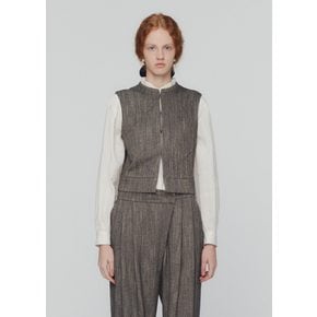 아모멘토 24FW WOOL TWEED MOTIVE VEST (2COLORS)