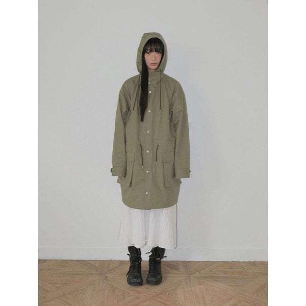 Oversized Hood Field Jacket_KHAKI BEIGE