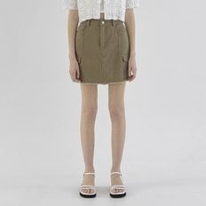 (택가:69,000원)카고 포켓 면데님 미니 스커트(SK-4754)