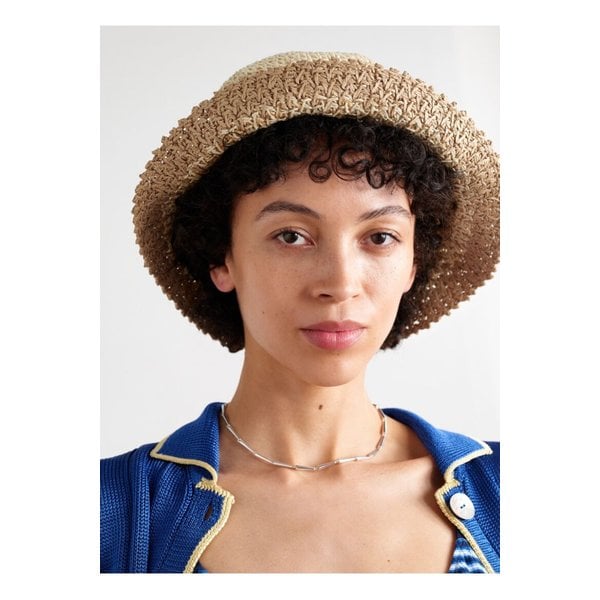 유지니아 킴 베일리 데그라데 크로셰 스트로 버킷 백 베이지 1647597354144867