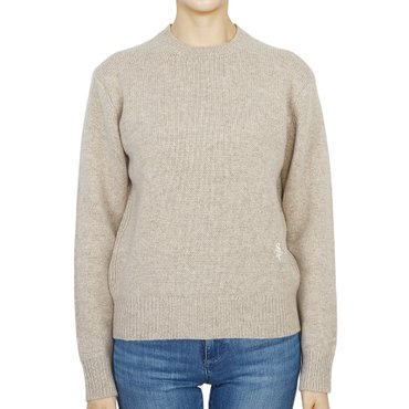 스포티앤리치 SRC CR741HB HEATHER BEIGE 여자 크루넥 울 니트