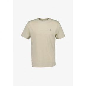 4730797 GANT REG SHIELD SS - Basic T-shirt silky beige