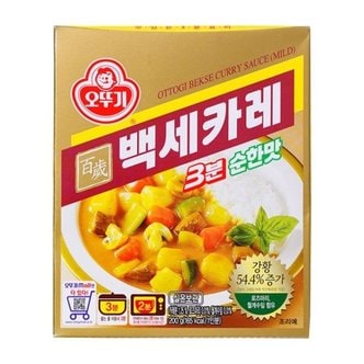  오뚜기 백세카레3분 순한맛 200g x 24개