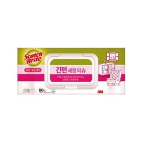 3M 스카치브라이트 간편 세정티슈 80매 (WCFB94A)