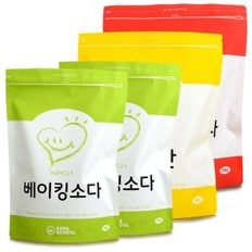 소다스쿨 생활세제 특대용량 3종 세트 / 베이킹소다 구연산 과탄산소다
