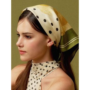 HPP016 Cupid Silk Scarf (Green)