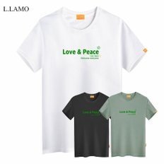 러브앤피스 반팔 티셔츠 남녀공용 빅사이즈 S~4XL