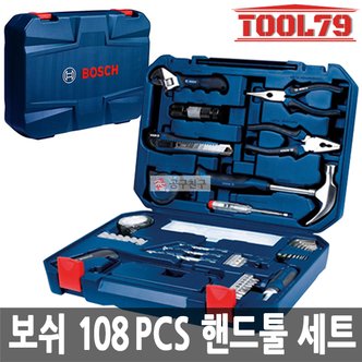 보쉬 108PCS (블루) 다기능 가정용툴 액세서리비트기리