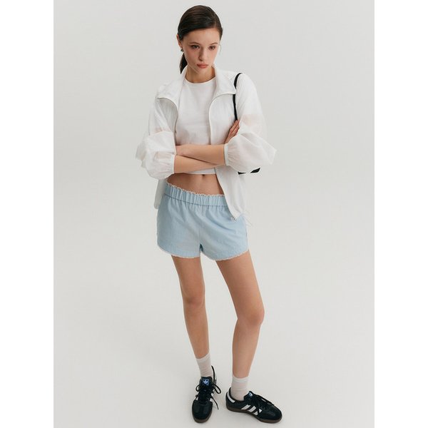 코니 윈드브레이커 후디 점퍼_화이트 / CONNIE WINDBREAKER HOODED JUMPER_WHITE