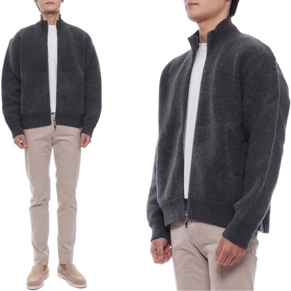 [부산점] 25FW 남성 울 플리스 집업 재킷 (MJT526A J0100 015 25F)