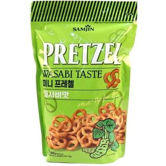  삼진씨앤에프 미니 프레첼 와사비맛 800g x 2개