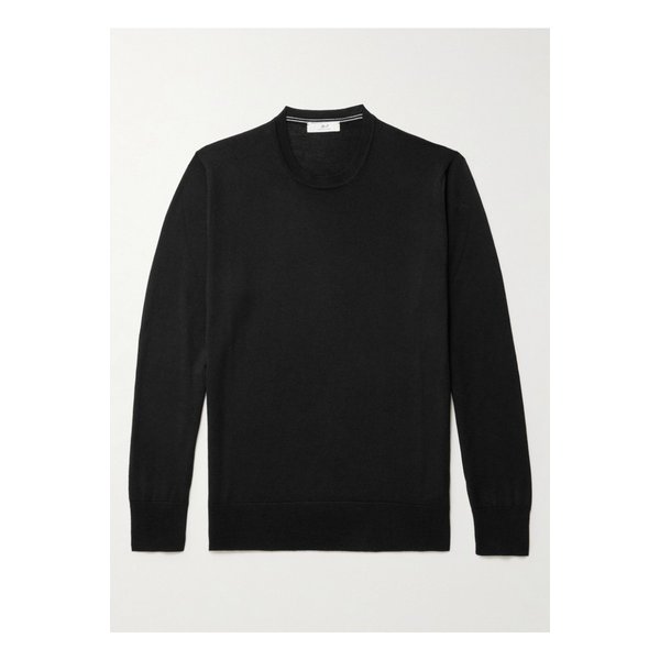 남성 메리노 울 스웨터 블랙 1647597320209310