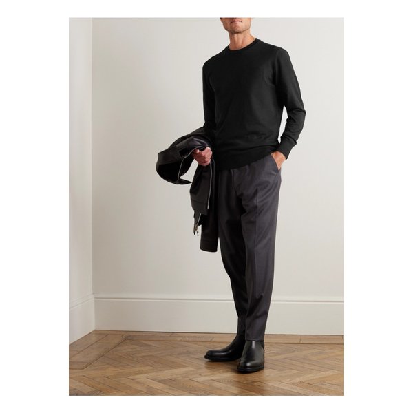 남성 메리노 울 스웨터 블랙 1647597320209310