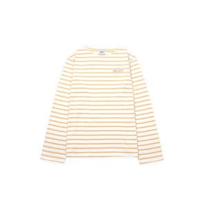 Daisy Long Sleeve Stripe_White Orange Unisex