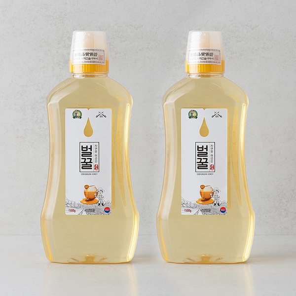 국내산 벌꿀 1.5kg x 2개