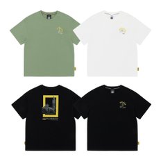 K252UTS960 여행 그래픽 반팔-3 3종택 1