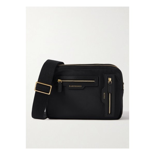 가죽 트리밍 숄더 백 블랙 1647597348933475