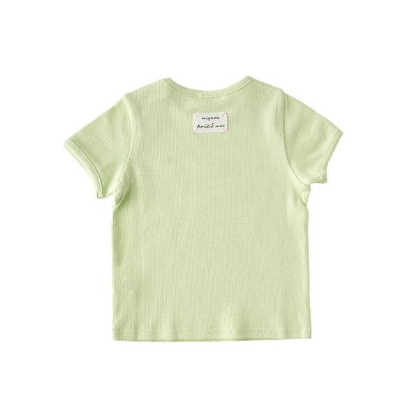 [여주점] [오프라벨 여주점] 밍크뮤 (GN) 아미띠에뮤뮤반팔티셔츠 (35170-670-06)