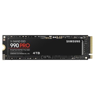 아이코다2 삼성전자 공식인증 990 PRO (MZ-V9P4T0BW) M.2 NVMe SSD (4TB)