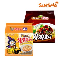 4가지치즈불닭볶음면 4입+짜짜로니 5입