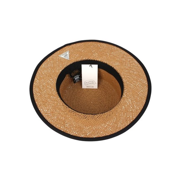 Edge Taping Brown Long Panama Hat 파나마햇