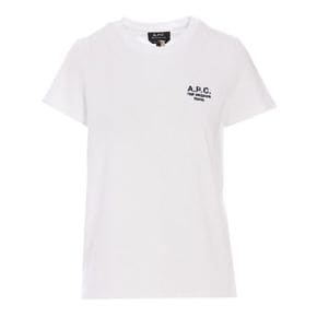 APC 아페쎄 반팔 티셔츠 루마담 로고 여성 화이트 COEZC F26842 AAB 41885037