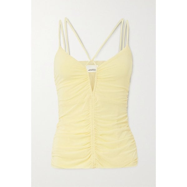 레일라 주름 스트레치 저지 탑 옐로 1647597306438190