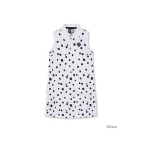 Women Dalmatian Pattern Polo Dress_WWTCX24313WHX