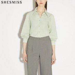 [쉬즈미스(SHESMISS)] 지적인 베이직 카라 셔츠 블라우스 (택가격 128000원)