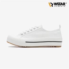 WSTAR RADI 여자 키높이 캔버스 (WS210726-WHITE)