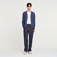 [SANDRO HOMME] 울 톤온톤 로고 가디건 SH24W5MRG1535