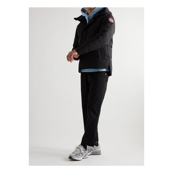 맥밀란 로고 아플리케 퀼팅 셸 후드 다운 파카 블랙 1647597285220265