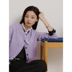 [Essential] 울 케이블 카디건  라벤더 BF695AE02T