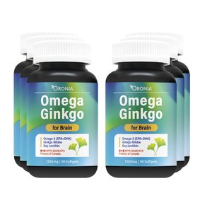 캐나다 오로니아 오메가 징코 Omega Ginkgo 90소프트젤 6개