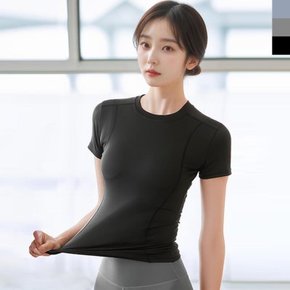 여자 봄 여름 데일리 쿨 에어로 반소매 티셔츠