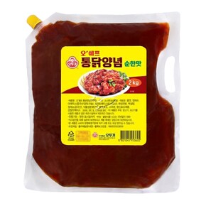 오뚜기 오쉐프 통닭양념 순한맛 2kg