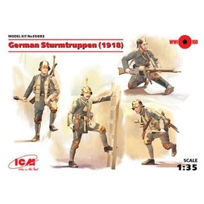 BICM35692 1/35 German Sturmtruppen (1918) (4 figures) (100% new molds)