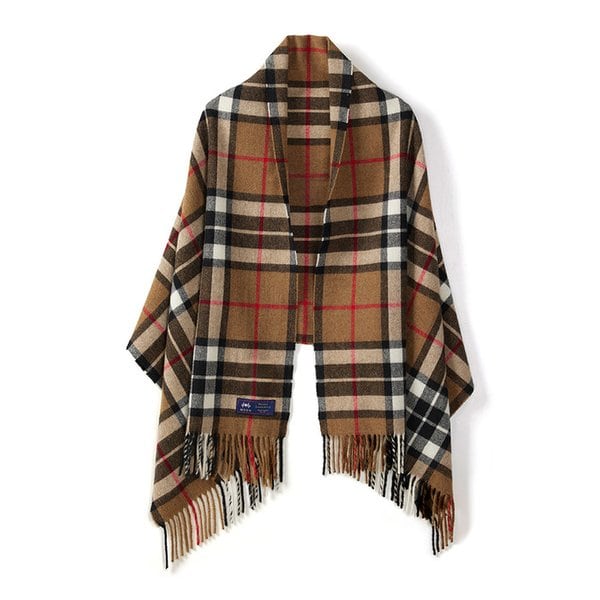 메리노울 숄 70cm - 카멜 톰슨