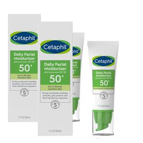 [해외직구] Cetaphil 세타필 데일리 페이셜 모이스처라이저 브로드 스펙트럼 SPF50 50ml 2팩