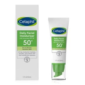 [해외직구] Cetaphil 세타필 데일리 페이셜 모이스처라이저 브로드 스펙트럼 SPF50 50ml 2팩